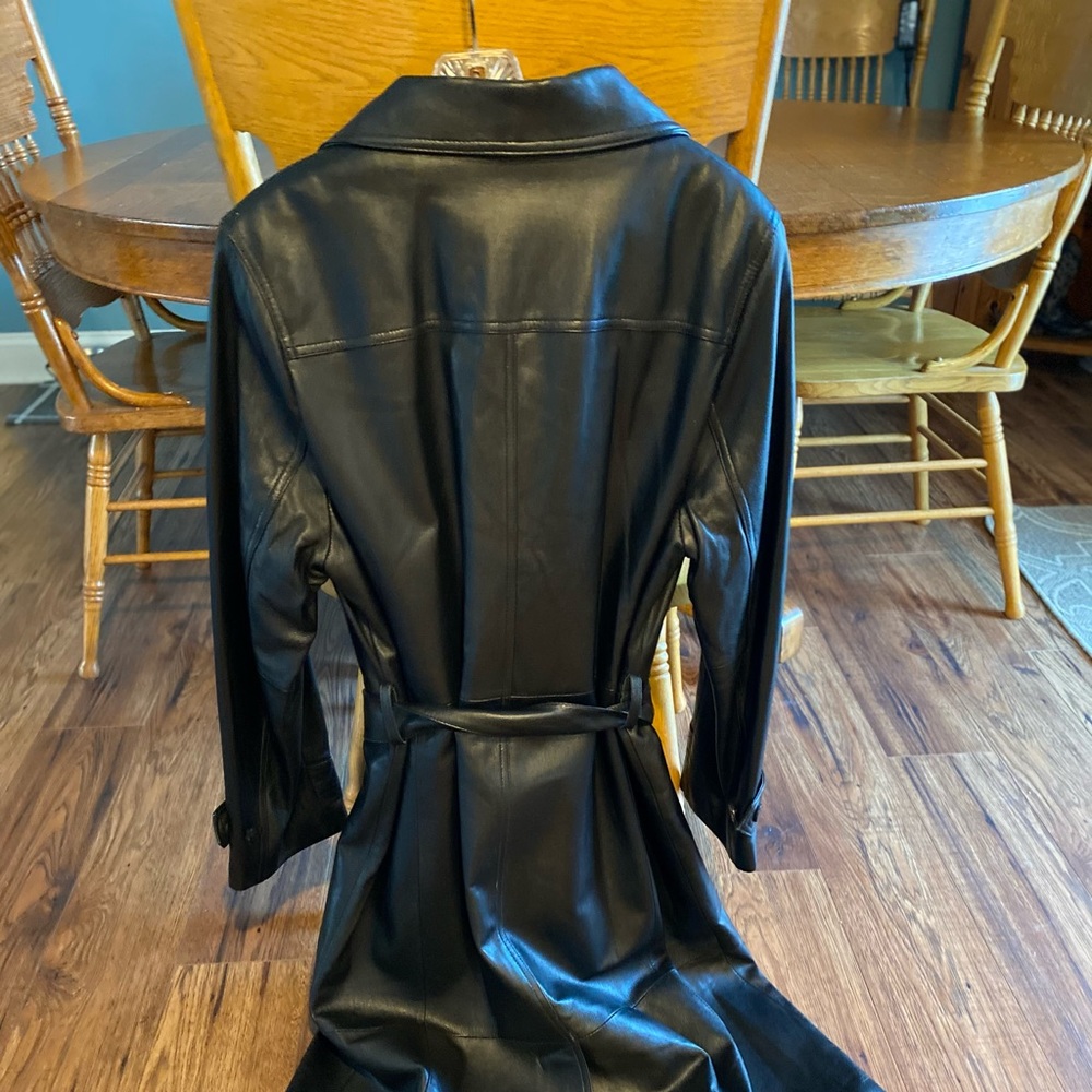Wilson’s Leather black long jacket